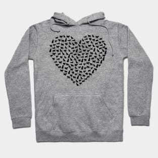 Cats heart Hoodie